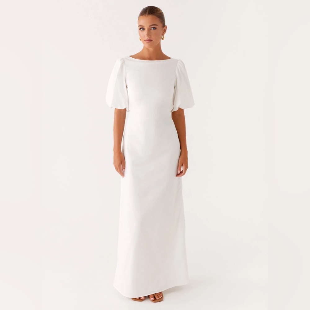 PepperMayo “Judy” White Maxi Dress